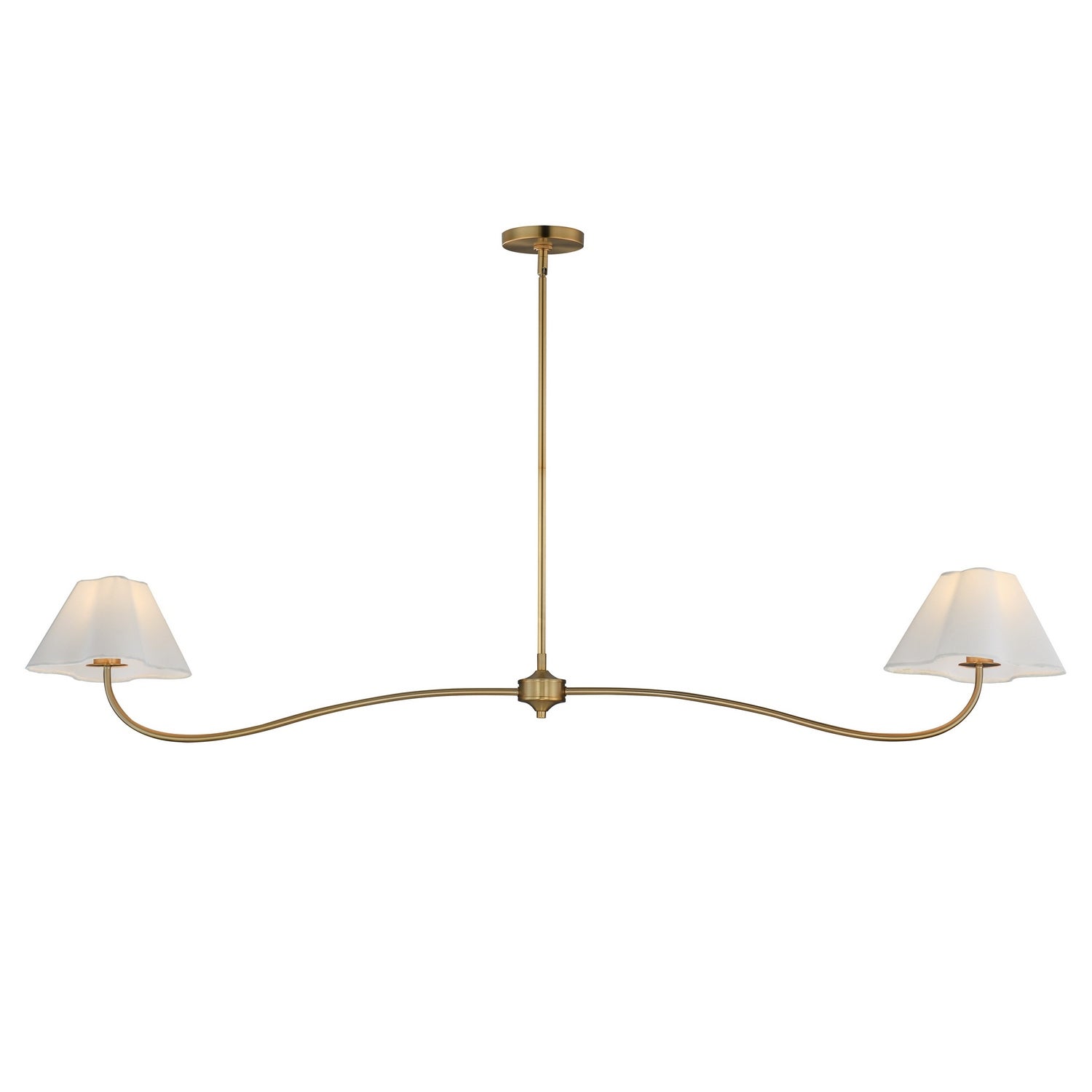 Maxim - 18102WTNAB - Two Light Pendant - Saxon - Natural Aged Brass