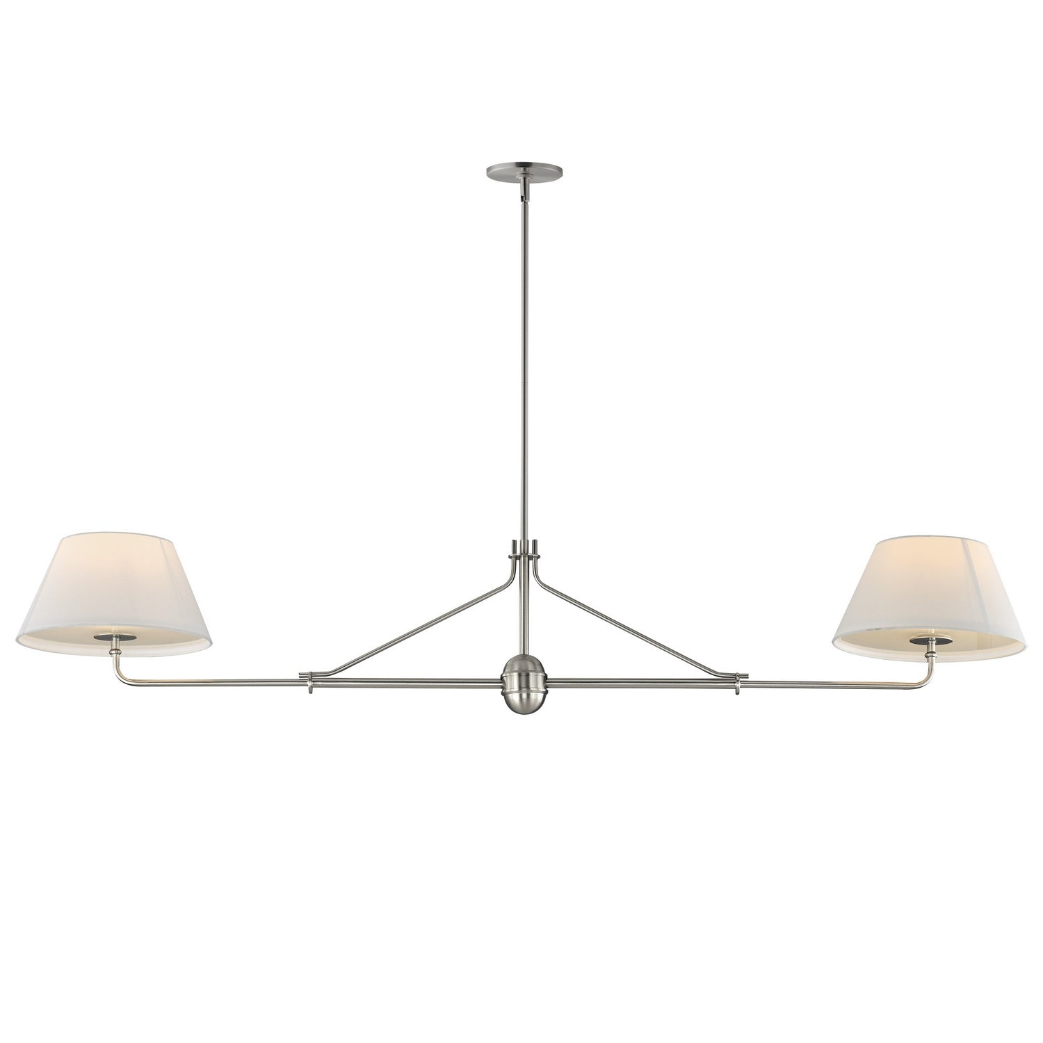 Maxim - 18412OFPN - Two Light Pendant - Dunbridge - Polished Nickel