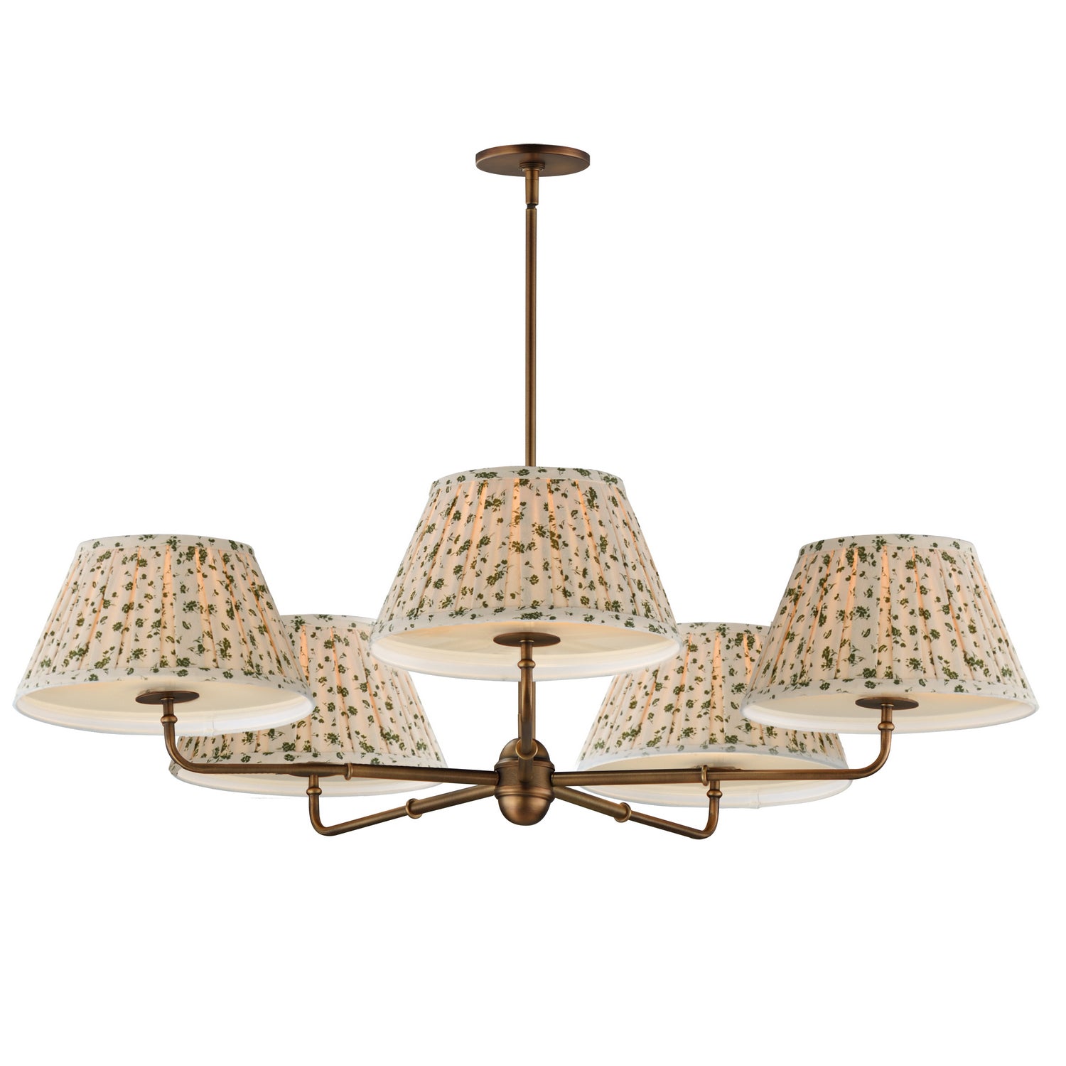 Maxim - 18415OWWBR - Five Light Chandelier - Dunbridge - Weathered Brass