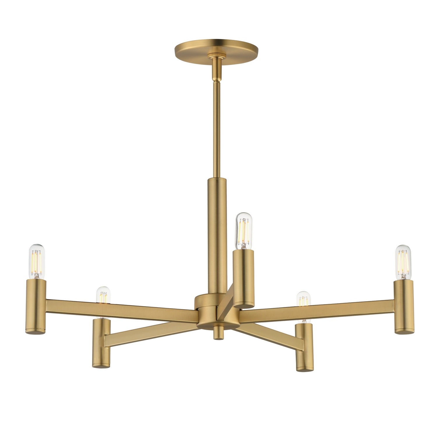Maxim - 21365NAB - Five Light Chandelier - Emana - Natural Aged Brass