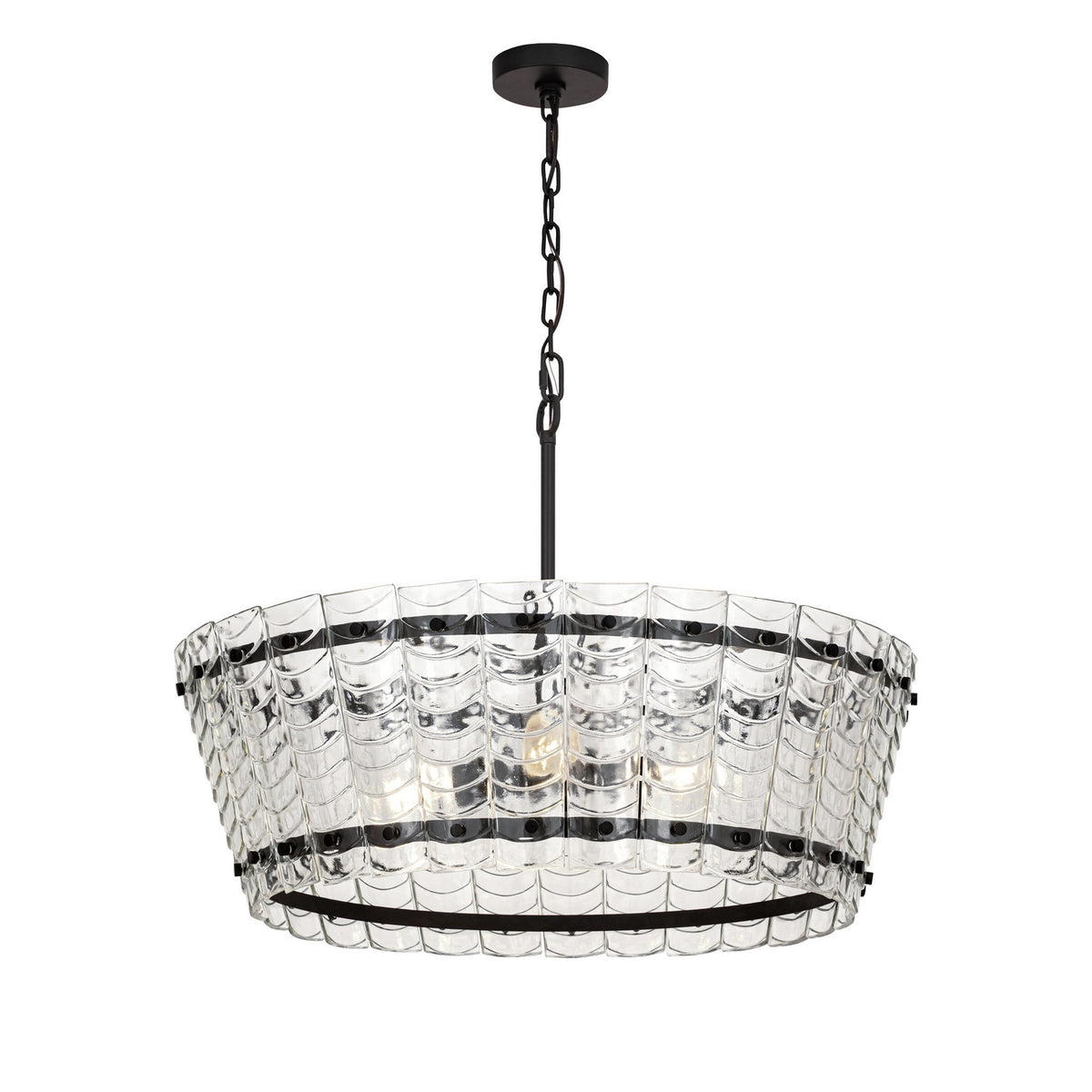 Maxim - 21874CLBZ - Four Light Chandelier - Ruche - Bronze