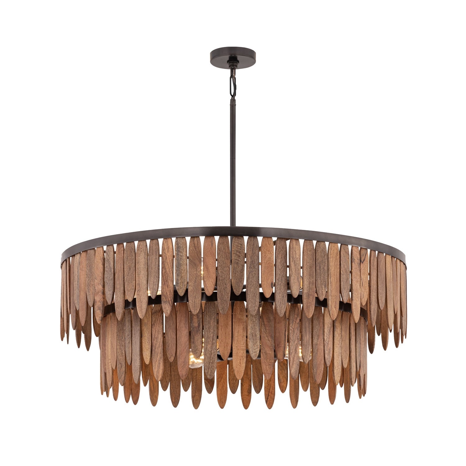 Maxim - 22513WNGM - Seven Light Pendant - Marimba - Gunmetal