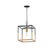 Maxim - 28621BKWBR - One Light Pendant - SoHo - Black/Weathered Brass