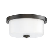 Maxim - 5691WTBK - Two Light Flush Mount - Fuller - Black