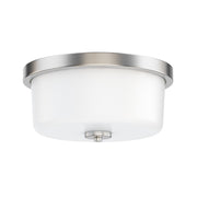Maxim - 5691WTSN - Two Light Flush Mount - Fuller - Satin Nickel