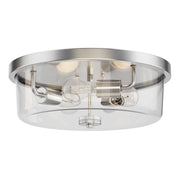Maxim - 5693CLSN - Three Light Flush Mount - Fuller - Satin Nickel