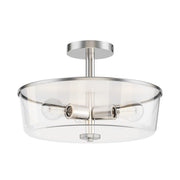 Maxim - 5695CLSN - Three Light Semi Flush/Pendant Convertible - Fuller - Satin Nickel