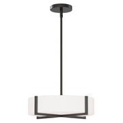 Maxim - 57945WTBK - LED Flush Mount/ Pendant Convertible - Dexter - Black