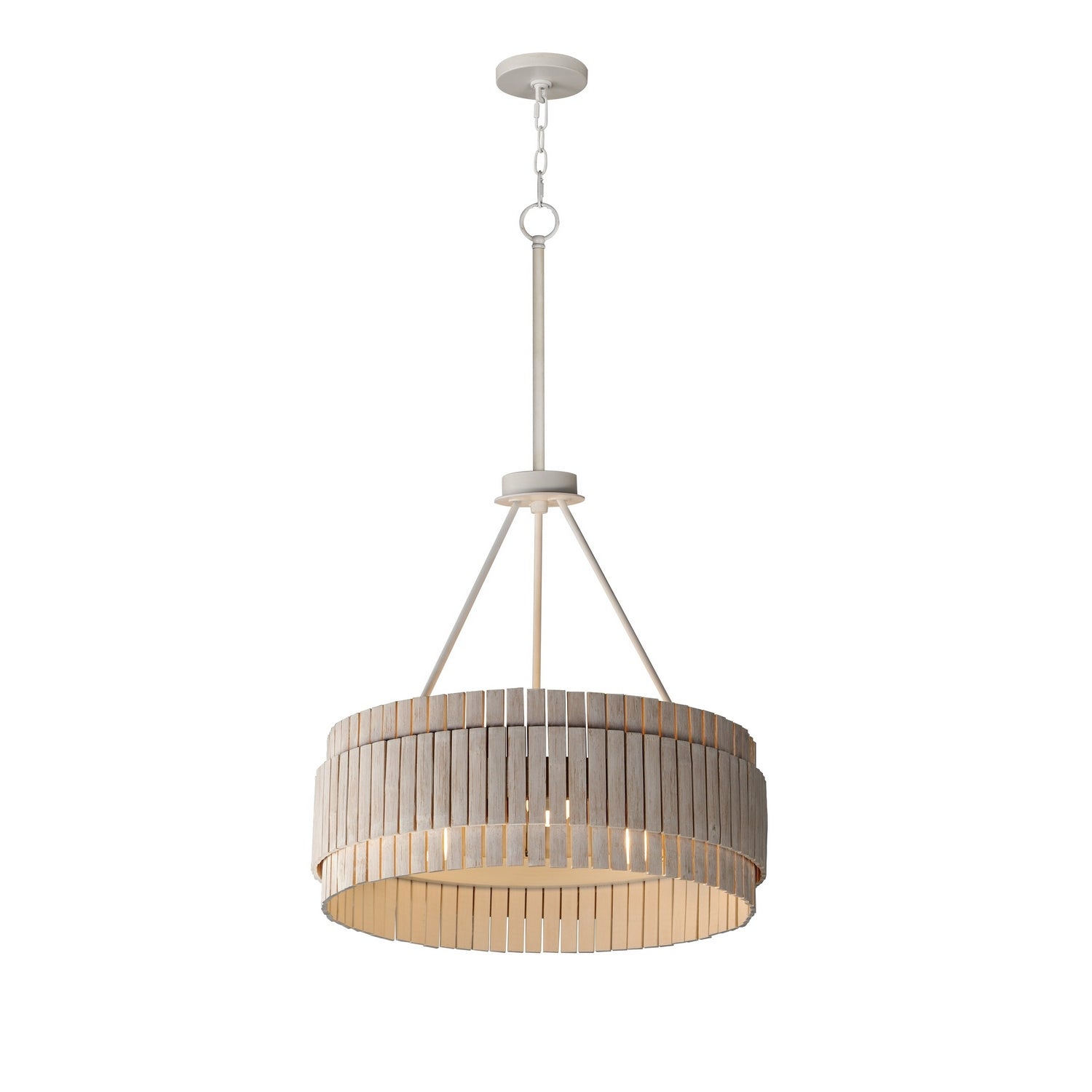 Maxim - 14453WWTEC - Three Light Flush Mount - Satori - Ecru