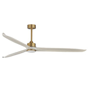 Maxim - 88834WTNABWWT - 80" Ceiling Fan - Woodwind - Natural Aged Brass