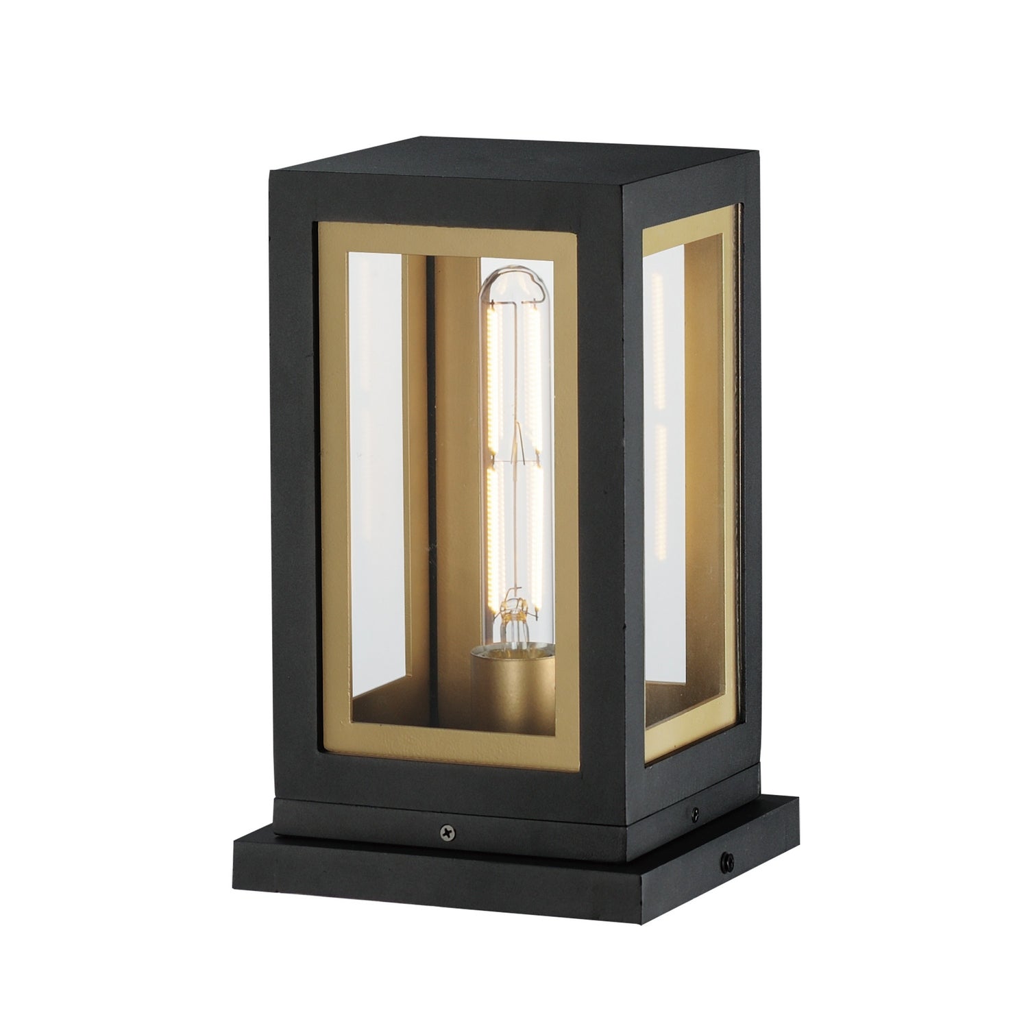 Maxim - 30050CLBKGLD - One Light Deck Lantern - Neoclass - Black / Gold