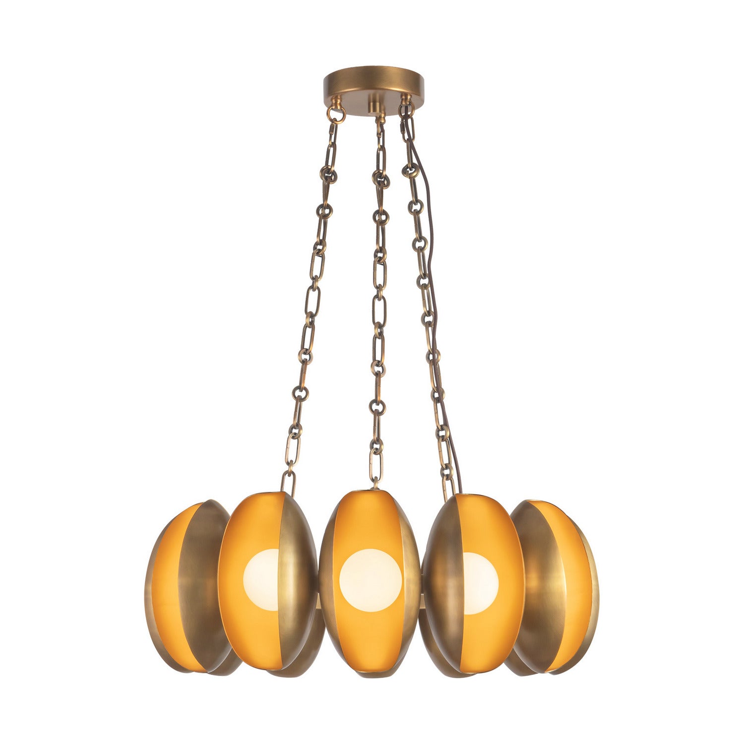 Alora - CH305725VB - LED Chandelier - Cortez - Vintage Brass