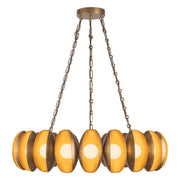 Alora - CH305737VB - LED Chandelier - Cortez - Vintage Brass