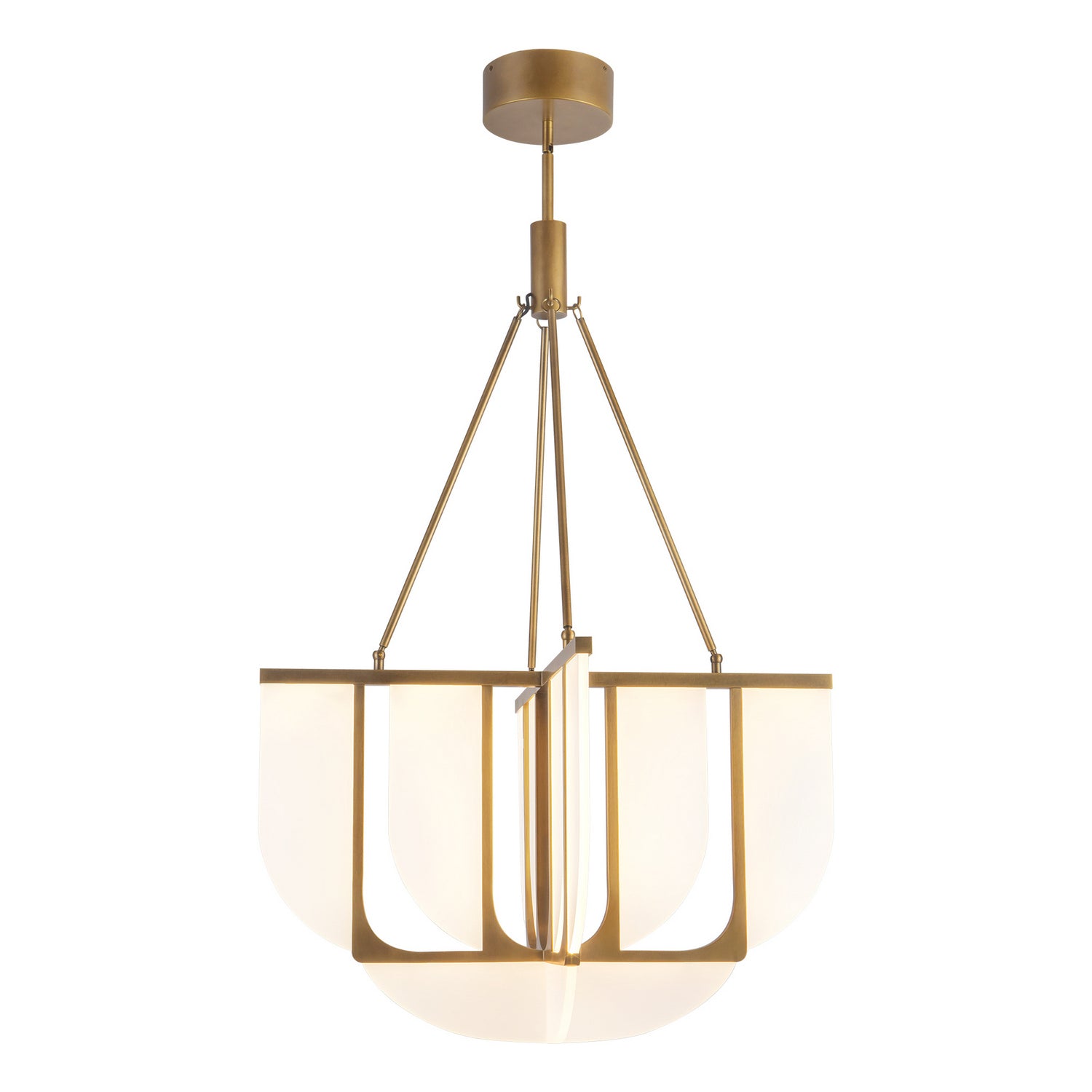 Alora - CH336429VB-UNV - LED Chandelier - Anders - Vintage Brass