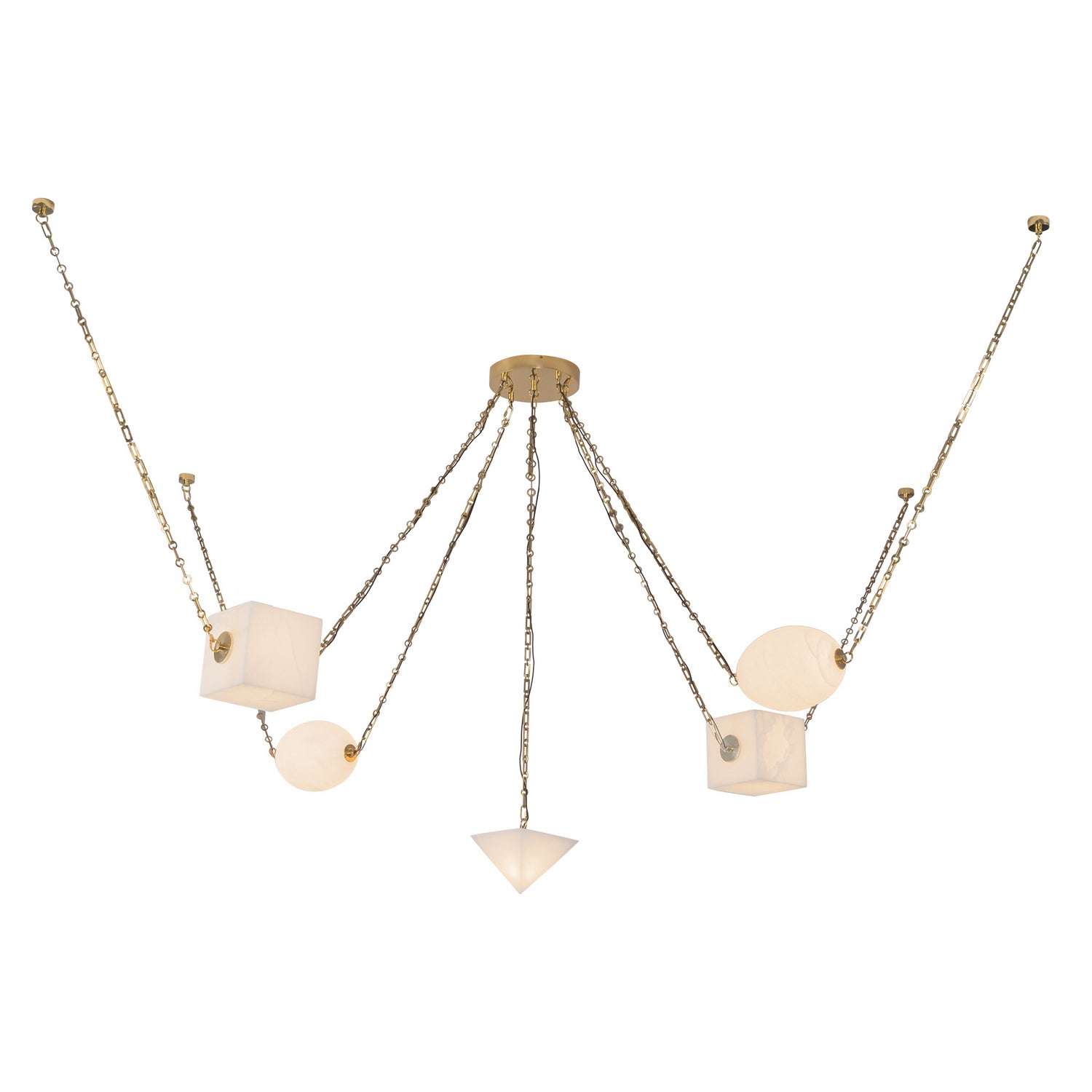 Alora - CH360105PTBAR - LED Chandelier - Mineral - Patina Brass/Alabaster