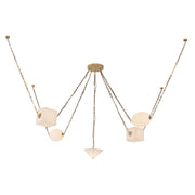Alora - CH360105PTBAR - LED Chandelier - Mineral - Patina Brass/Alabaster