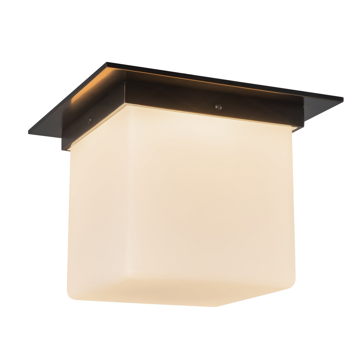 Alora - FM356118UBOP - One Light Flush Mount - Mineral - Urban Bronze/Matte Opal Glass