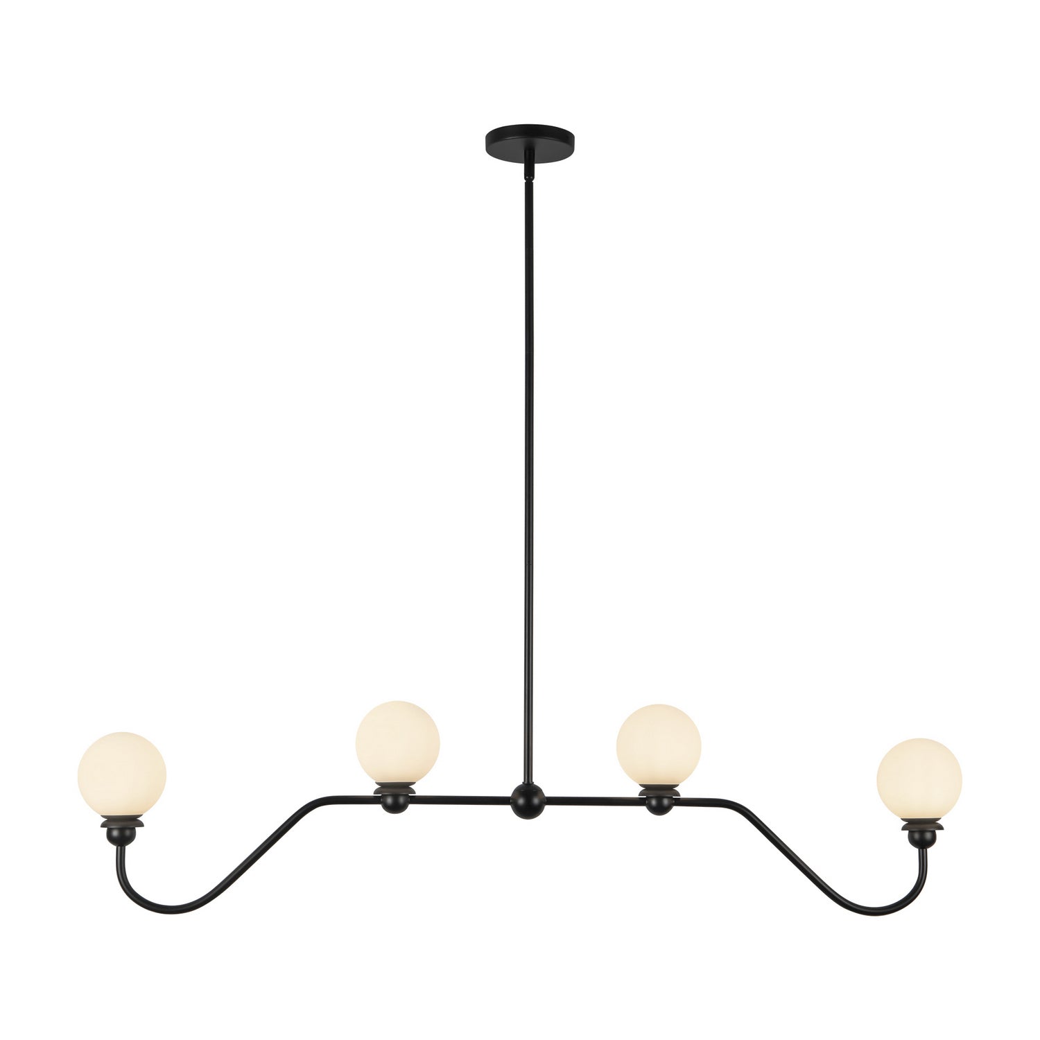 Alora - LP408148MB - Four Light Linear Pendant - Beckett - Matte Black