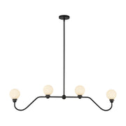Alora - LP408148MB - Four Light Linear Pendant - Beckett - Matte Black