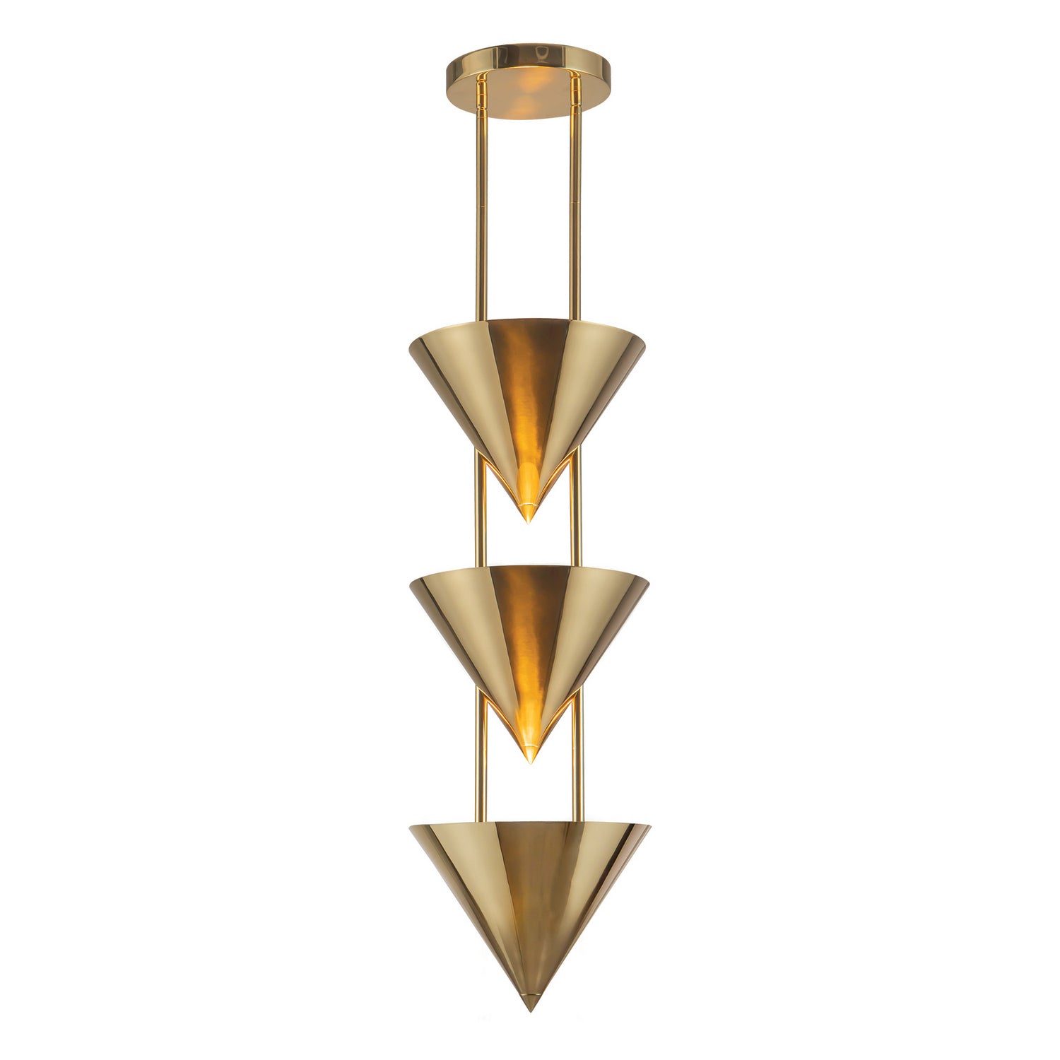 Alora - PD341328PTB - Three Light Pendant - Versus - Patina Brass