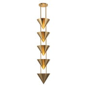 Alora - PD341548PTB - Five Light Pendant - Versus - Patina Brass