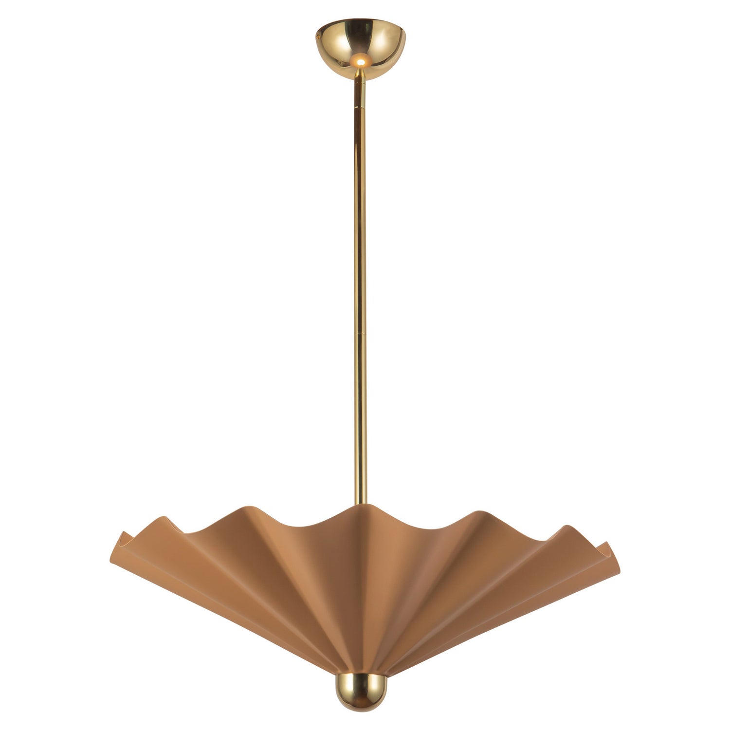 Alora - PD354125PEC - LED Pendant - Furrow - Peach