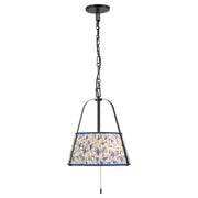Alora - PD675213MBBL - Two Light Pendant - Scout - Matte Black/Blue Linen