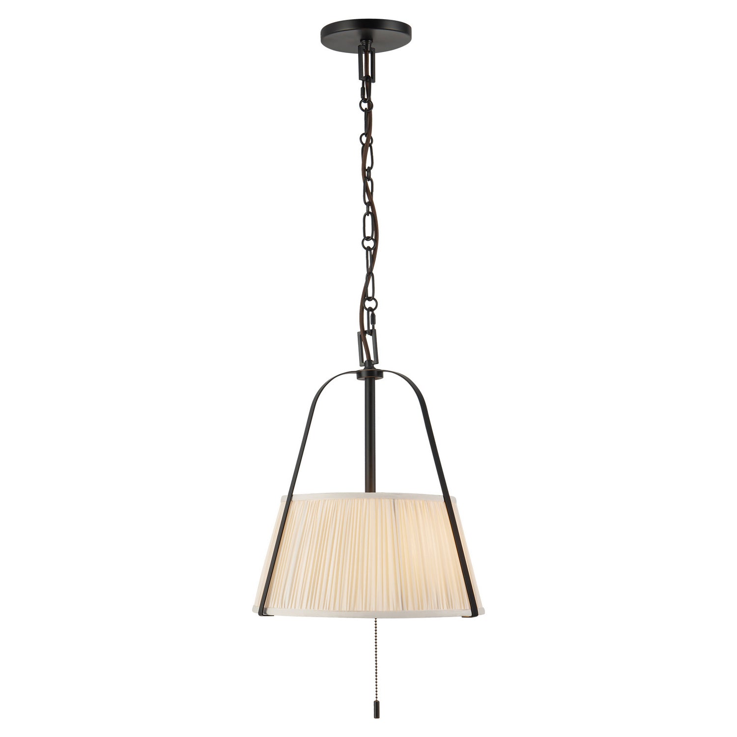 Alora - PD675213MBWL - Two Light Pendant - Scout - Matte Black/White Linen