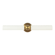 Alora - PL405123BGWH - Two Light Picture Light - Cole - Brushed Gold/White