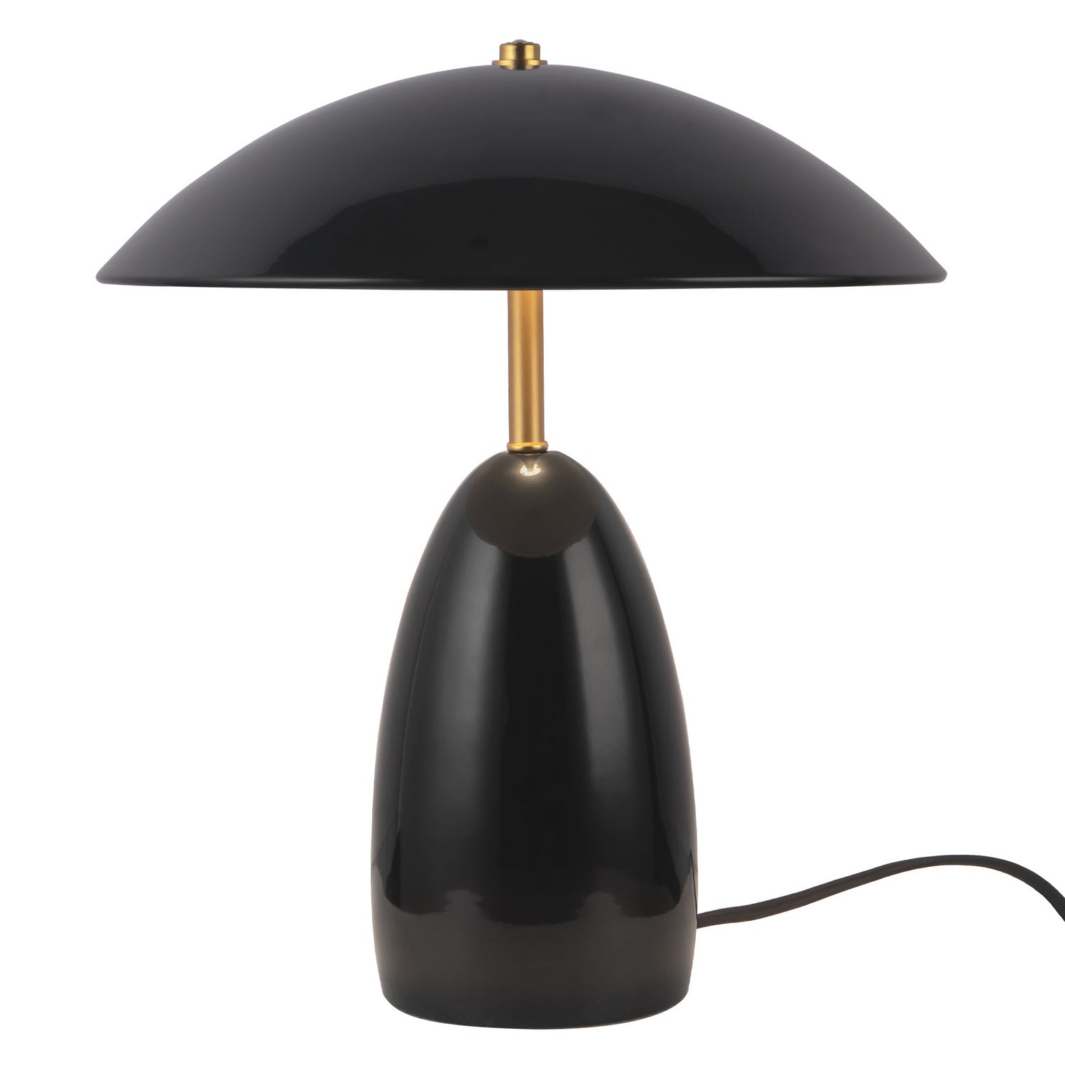 Alora - TL437012GBK - LED Table Lamp - Poppy - Glossy Black
