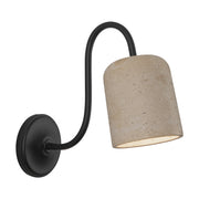 Alora - WV592105MBTRV - One Light Bathroom Vanity - Bromley - Matte Black/Travertine