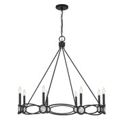 Savoy House - 1-4102-8-89 - Eight Light Chandelier - Minette - Matte Black