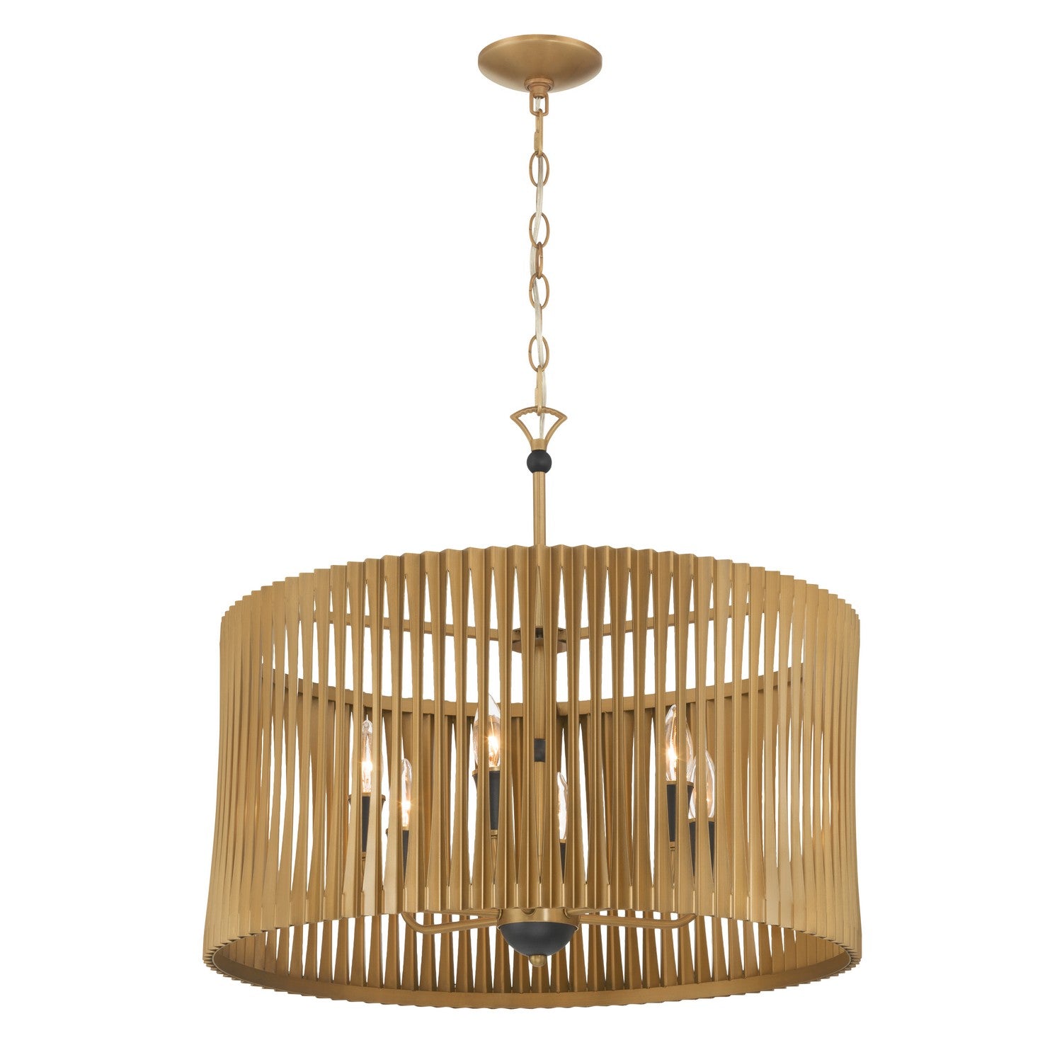 Minka-Lavery - 16026-877 - Six Light Pendant - Aven - Sand Coal Black