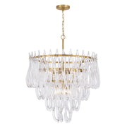 Metropolitan - N3128-732 - Ten Light Pendant - Glassara - Legacy Brass