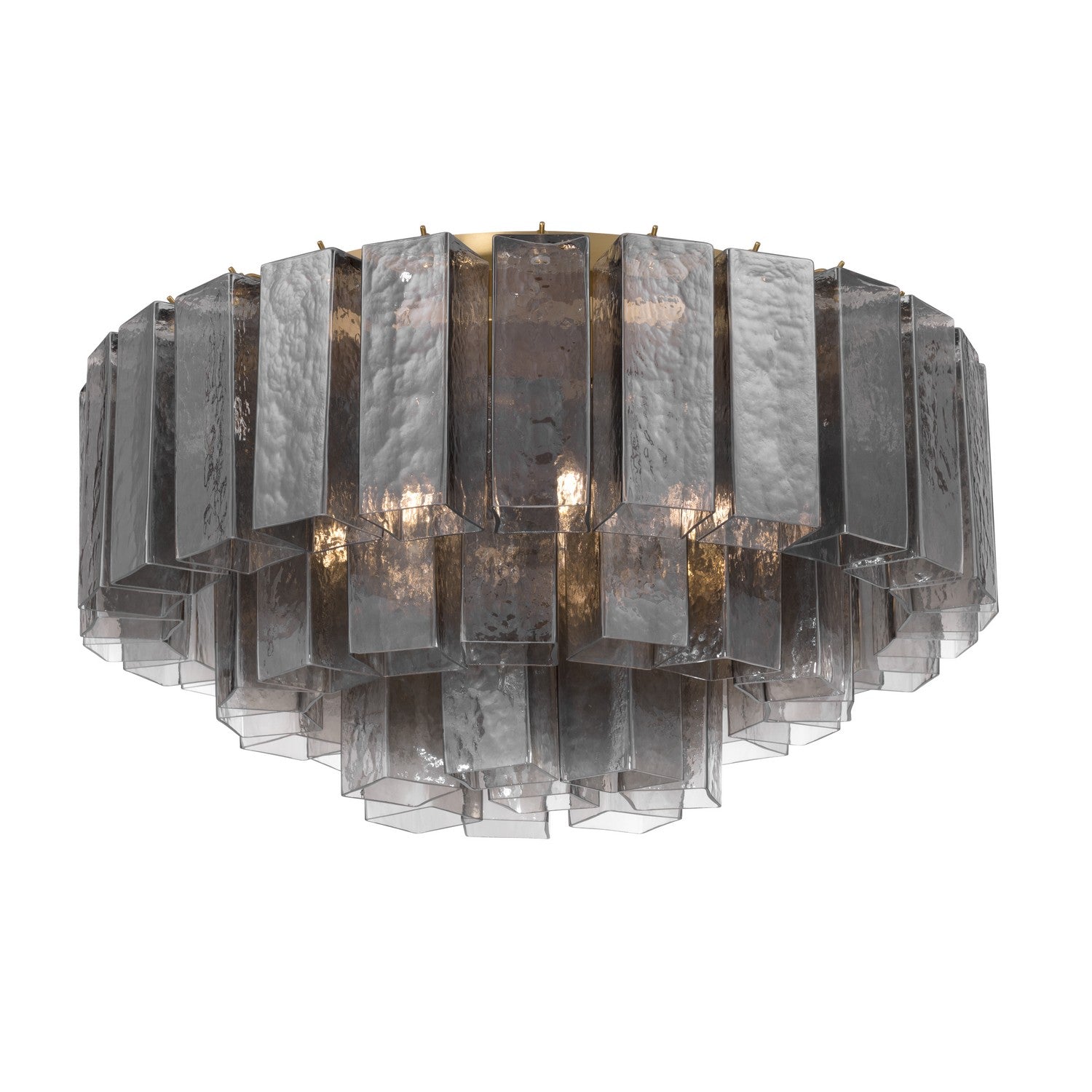 Metropolitan - N3145-GS-732 - Seven Light Flush Mount - Torvento - Legacy Brass
