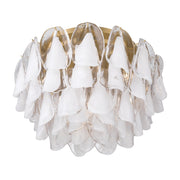 Metropolitan - N3476-732 - Six Light Flush Mount - Verla Crest - Legacy Brass
