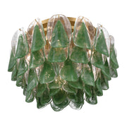 Metropolitan - N3476-G-732 - Six Light Flush Mount - Verla Crest - Legacy Brass