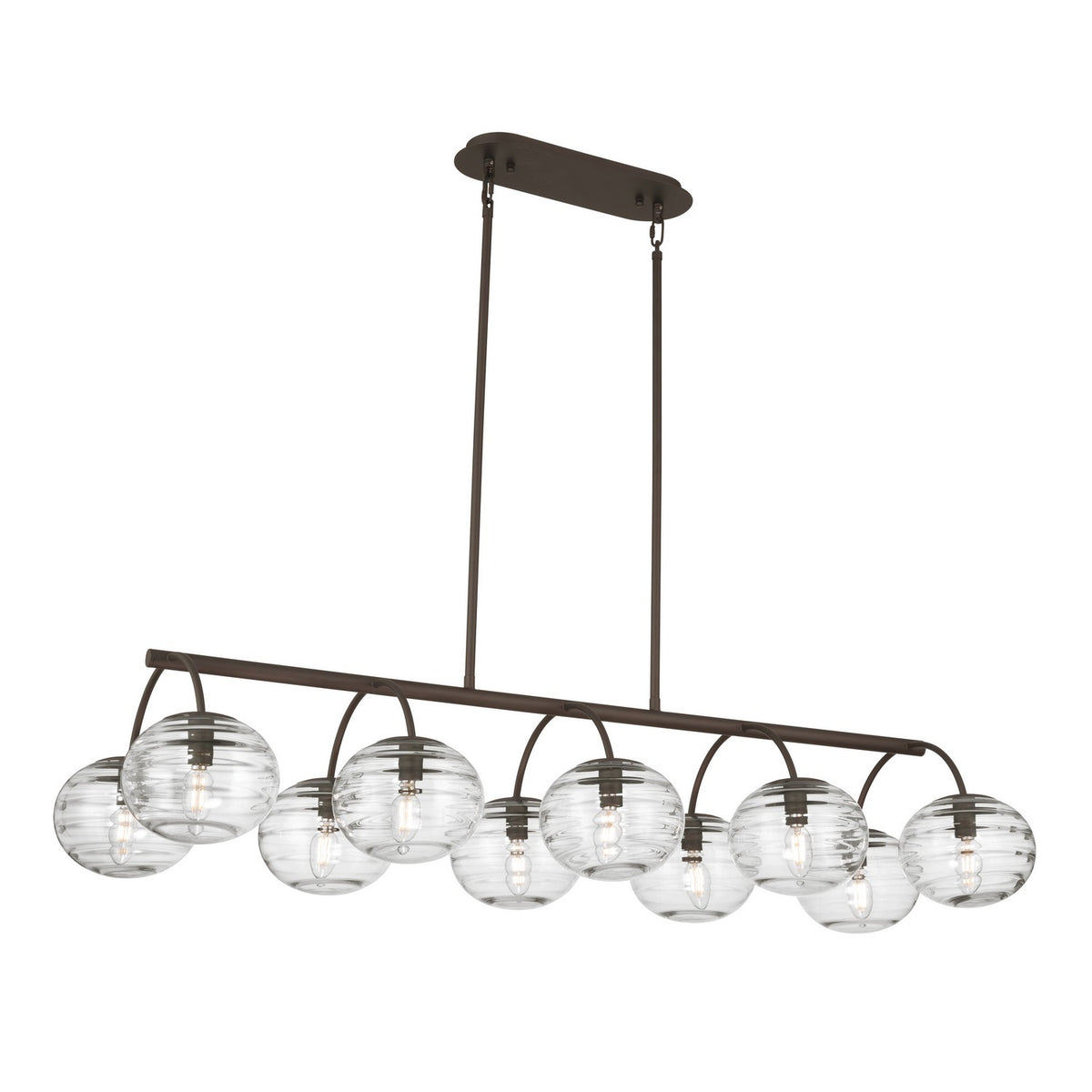 Metropolitan - N3507-860 - Ten Light Pendant - Lenora - Dark Bronze