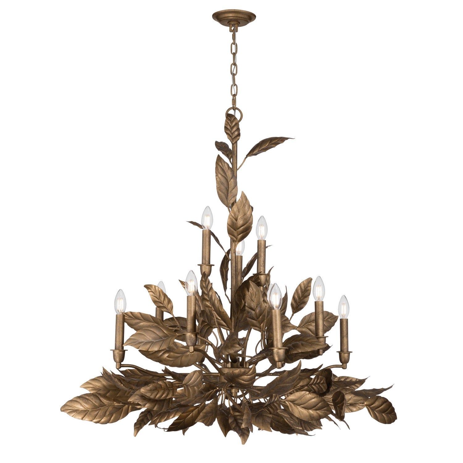 Metropolitan - N3528-736 - 11 Light Chandelier - Seraphine - Weathered Gold