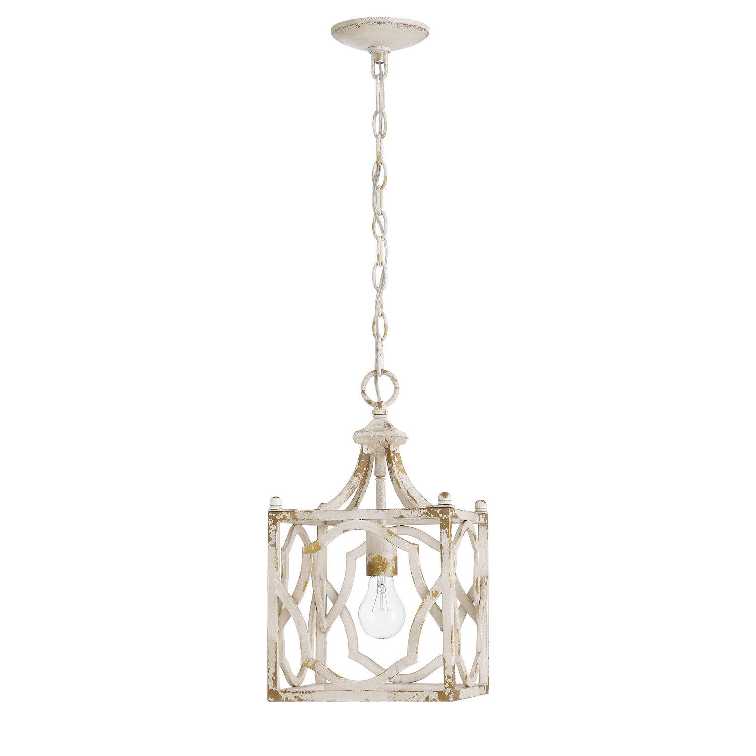 Golden - 0885-S AI - One Light Pendant - Laurent - Antique Ivory