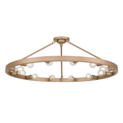 Golden - 1019-12SF FRG - 12 Light Semi-Flush Mount - Castile - French Gold