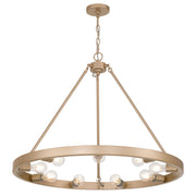 Golden - 1019-9 FRG - Nine Light Chandelier - Castile - French Gold
