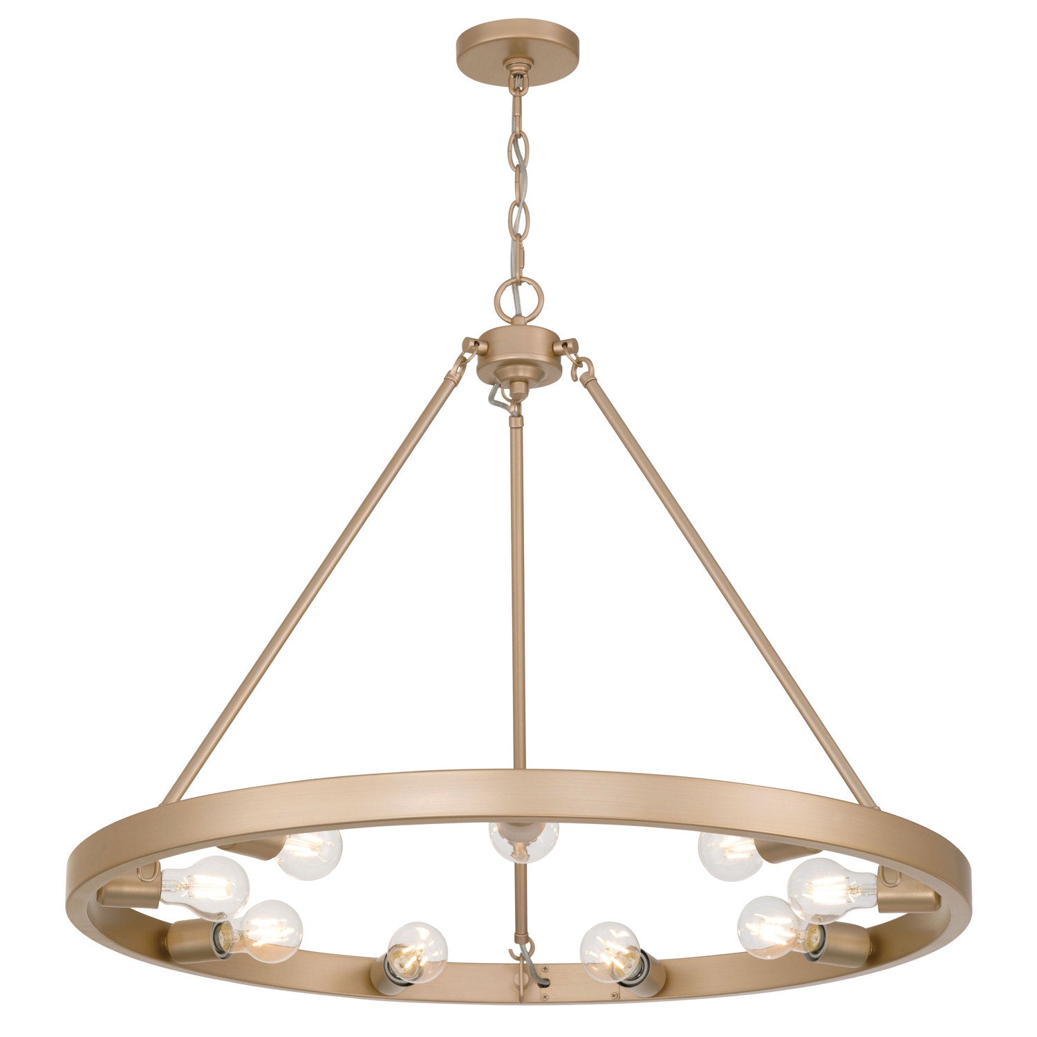 Golden - 1019-9 FRG - Nine Light Chandelier - Castile - French Gold