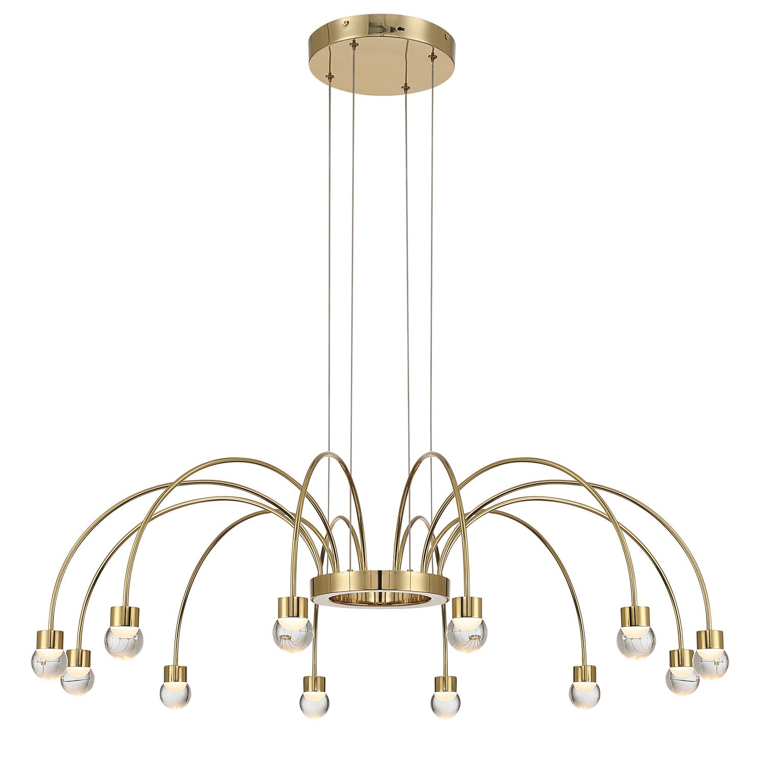 Golden - 1573-12 TG-A - LED Chandelier - Vario - Titanium Gold