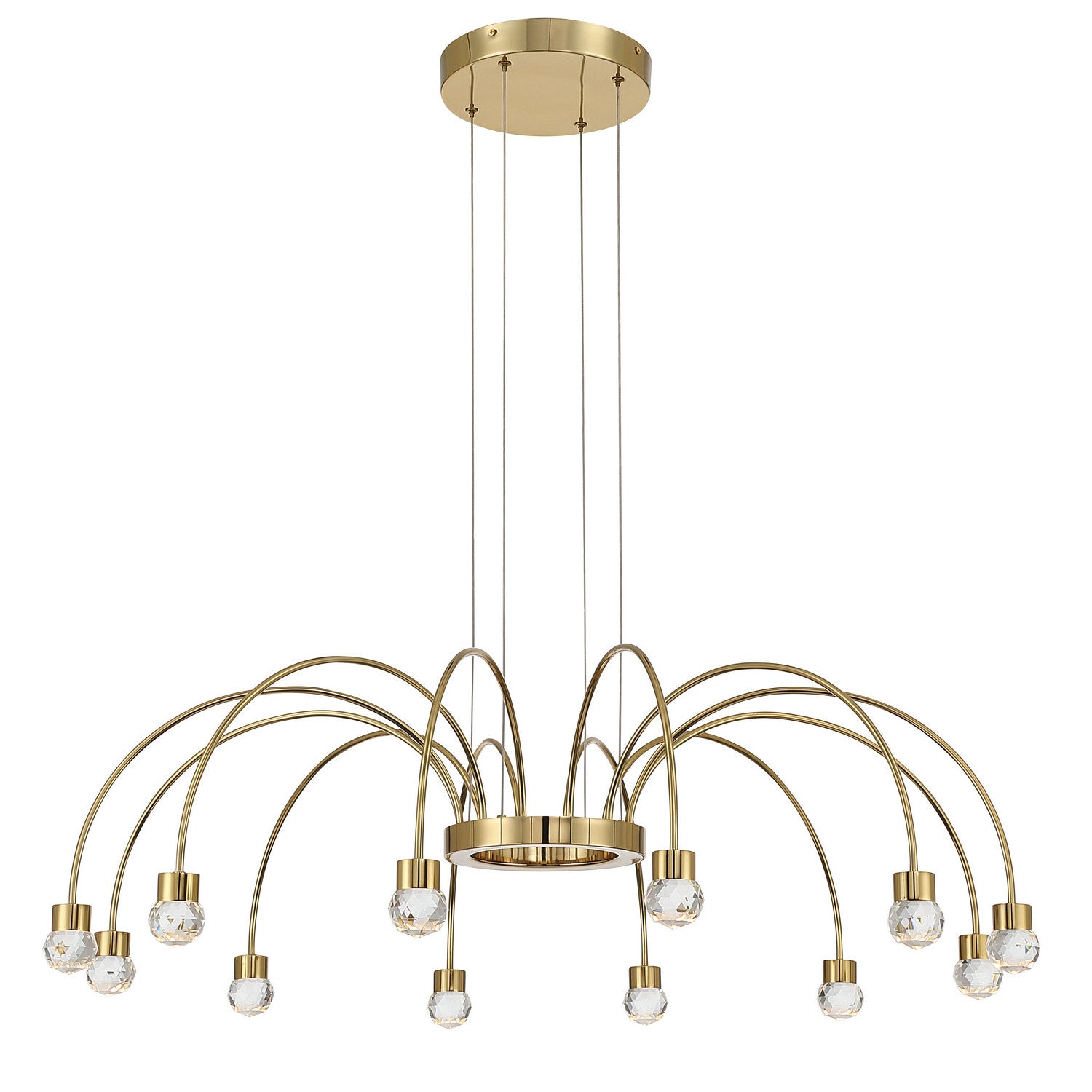 Golden - 1573-12 TG-C - LED Chandelier - Vario - Titanium Gold