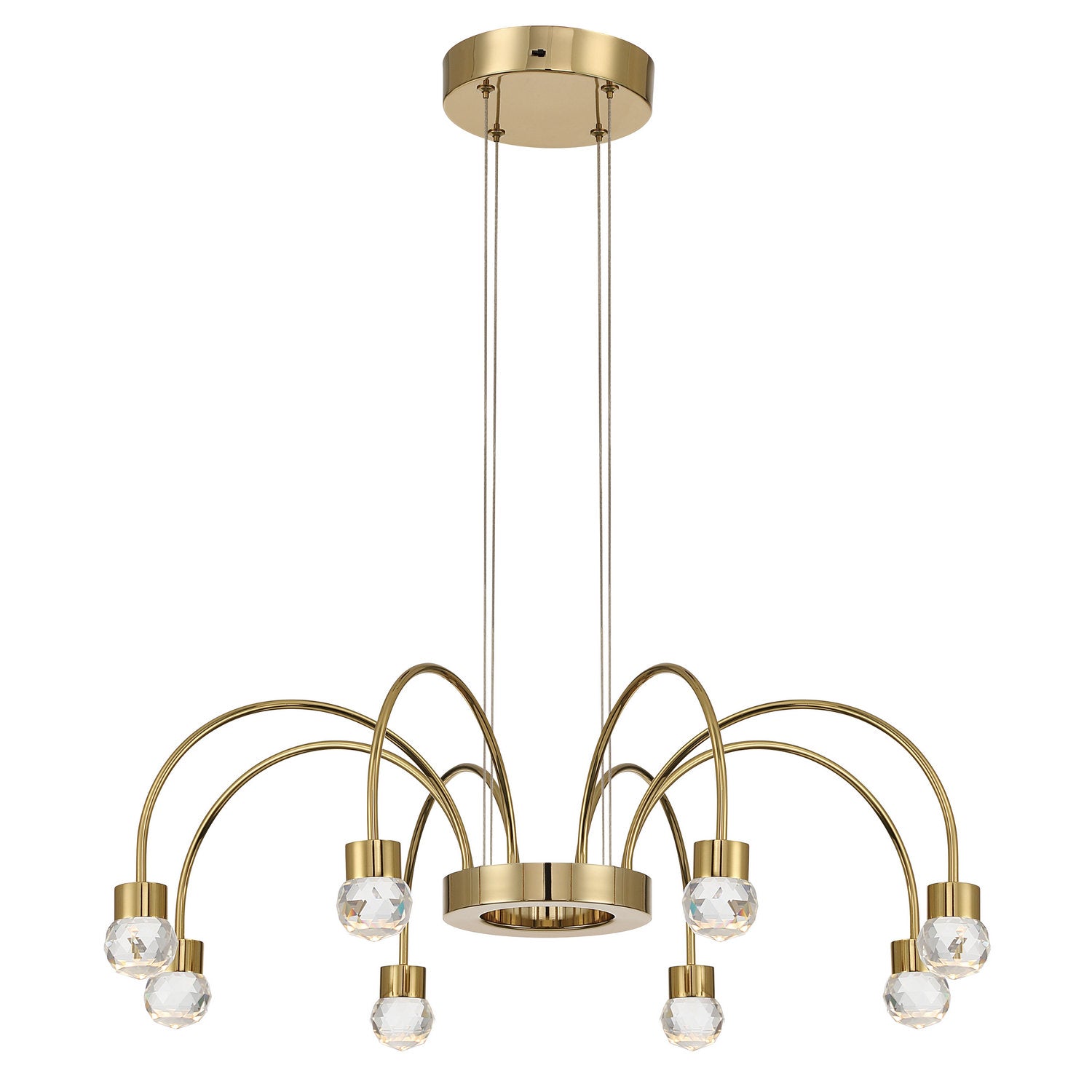 Golden - 1573-8 TG-C - LED Chandelier - Vario - Titanium Gold