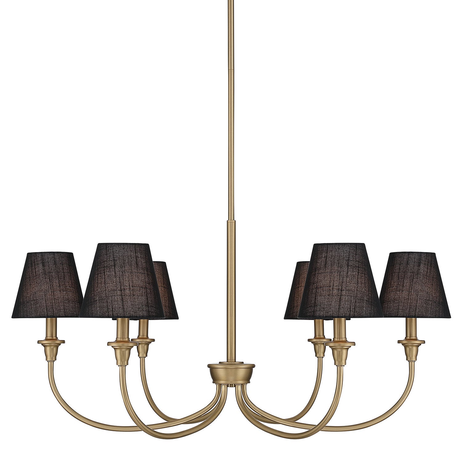 Golden - 1622-6 BCB-EHB - Six Light Chandelier - Brushed Champagne Brass