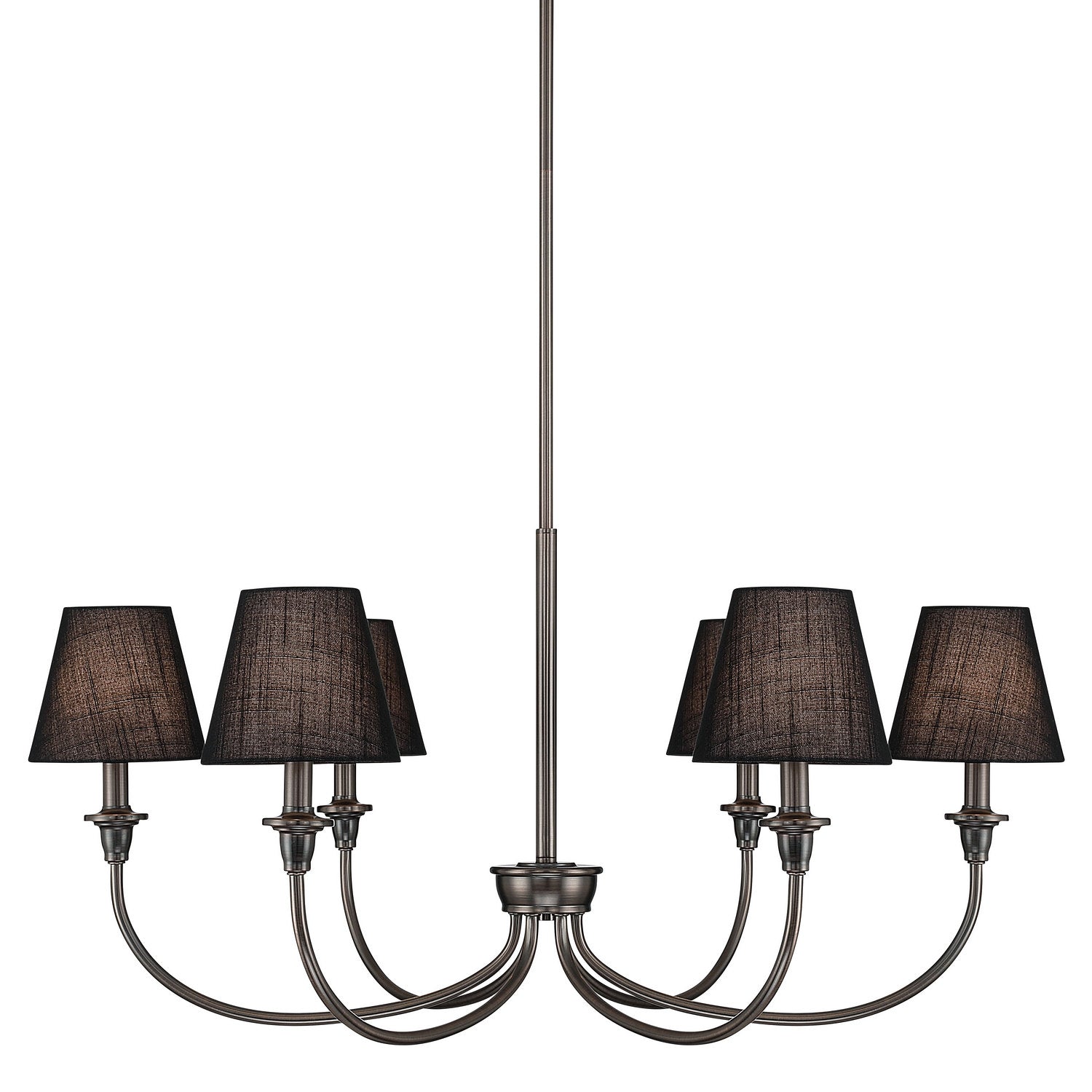 Golden - 1622-6 ORB-EHB - Six Light Chandelier - Oil Rubbed Bronze