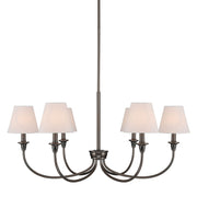 Golden - 1622-6 ORB-EHW - Six Light Chandelier - Oil Rubbed Bronze