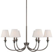 Golden - 1622-6 ORB-EPW - Six Light Chandelier - Oil Rubbed Bronze